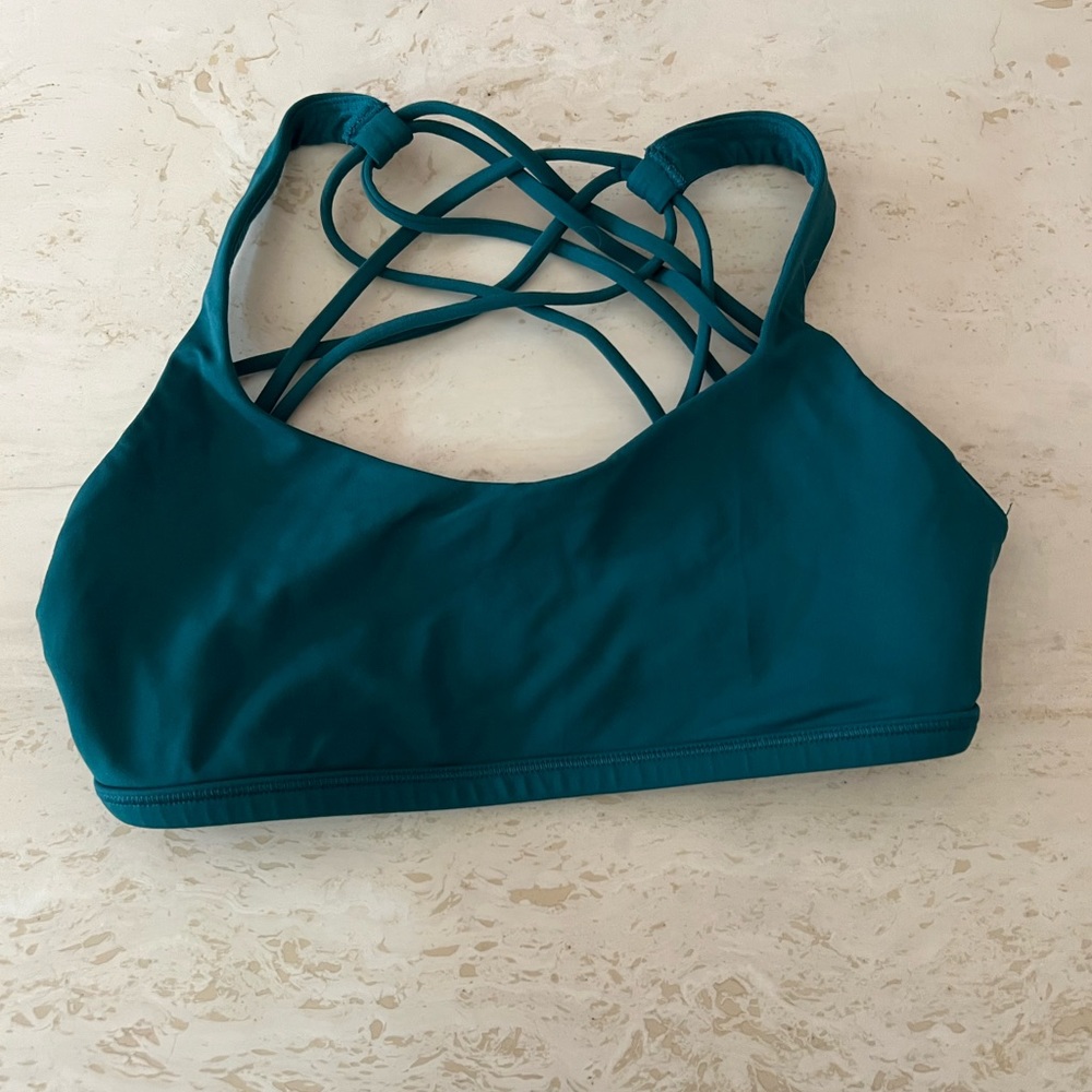 Teal lululemon free to be bra - wild
